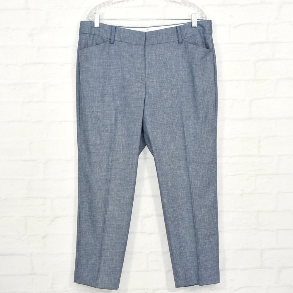 TALBOTS Pants Hampshire Ankle Curvy Blue 16P